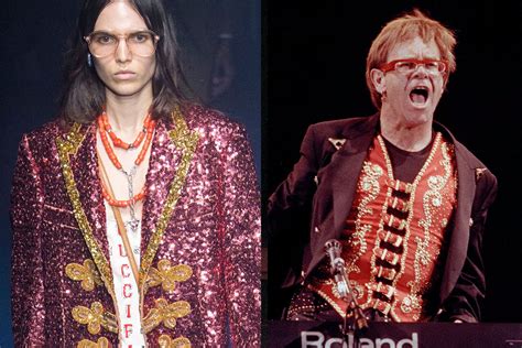 gucci elton john|alessandro michele gucci costume.